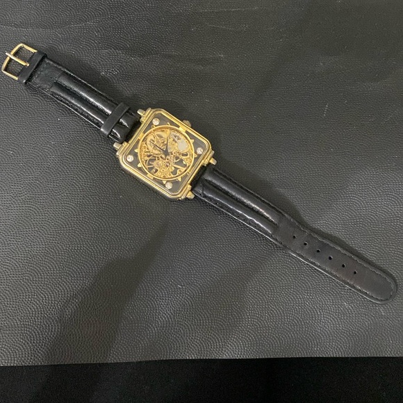 Vintage watch - P.I. Co. Skeleton Gold tone - Picture 5 of 8